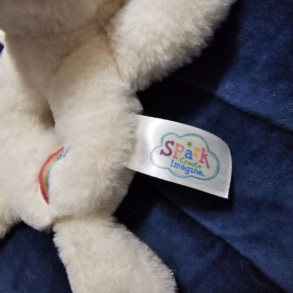 Spark Unicorn Rattle Plush Hand Held Soft Small Round Baby Toy See Pictures - Picture 2 of 5